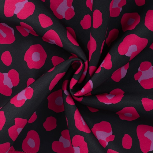 Softshell coulored leopard fuchsia