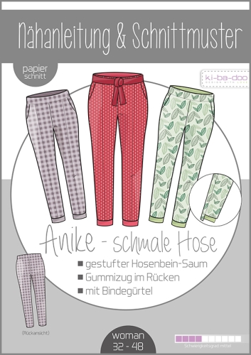 Anike-schmale Hose Damen