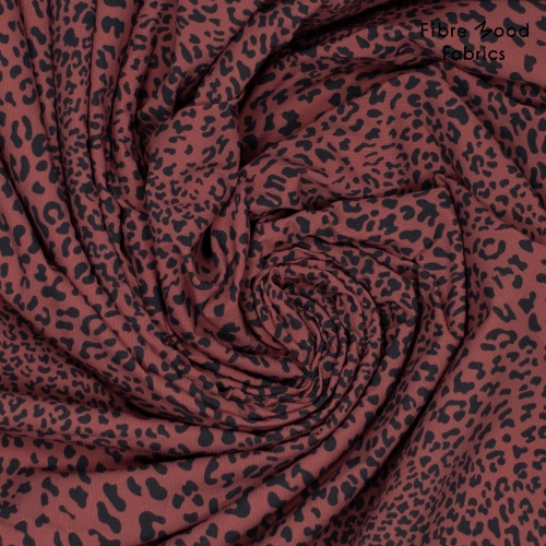 Fibre Mood woven ny/ea rip stop waterproof red leopard