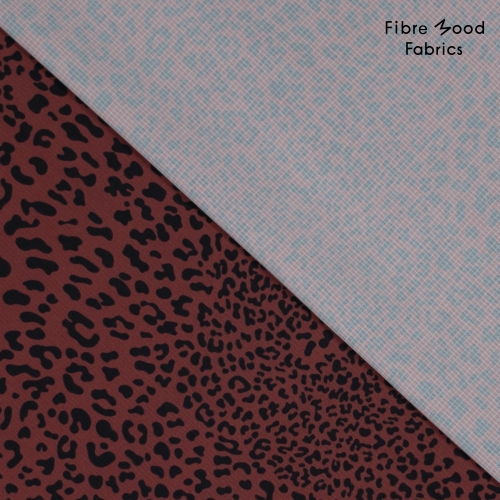 Fibre Mood woven ny/ea rip stop waterproof red leopard