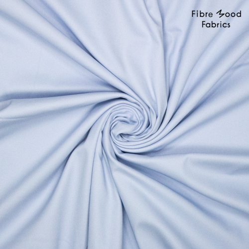 Fibre Mood - Gewebter Baumwolltwill hellblau