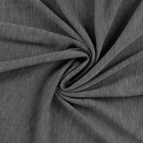 Merino Wool Jersey mid grey melange