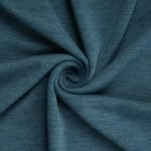 Merino Wool Jersey petrol meliert