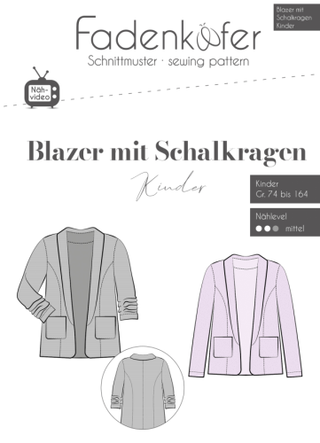 Fadenkäfer Blazer mit Schalkragen Kinder