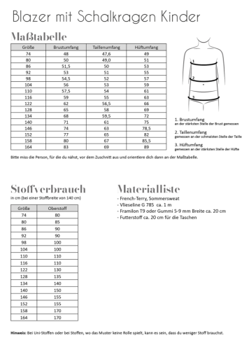 Fadenkäfer Blazer mit Schalkragen Kinder