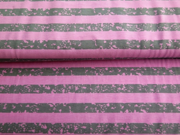 Spotstripes rosa-grau gestreift