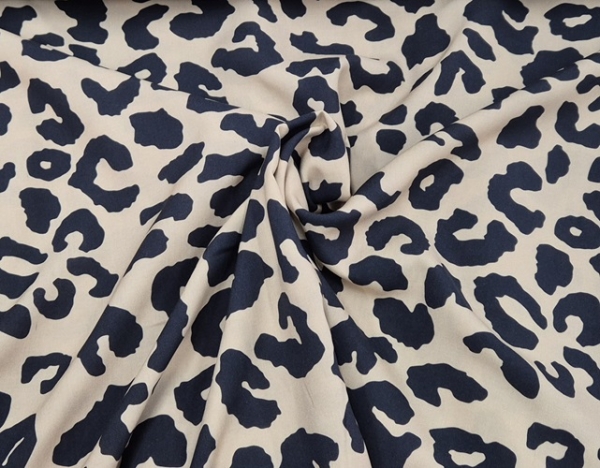 Viskose Leopard beige