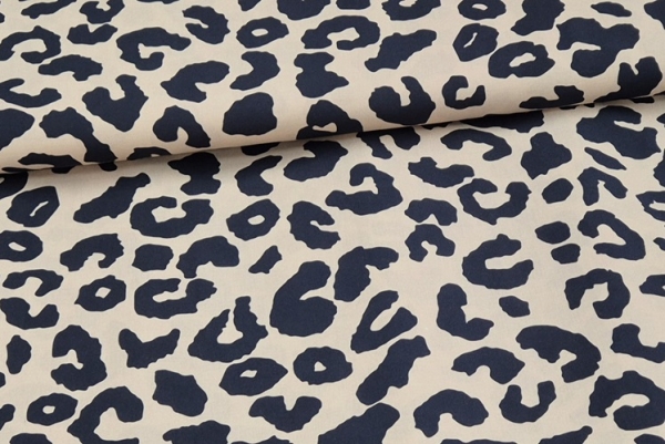 Viskose Leopard beige