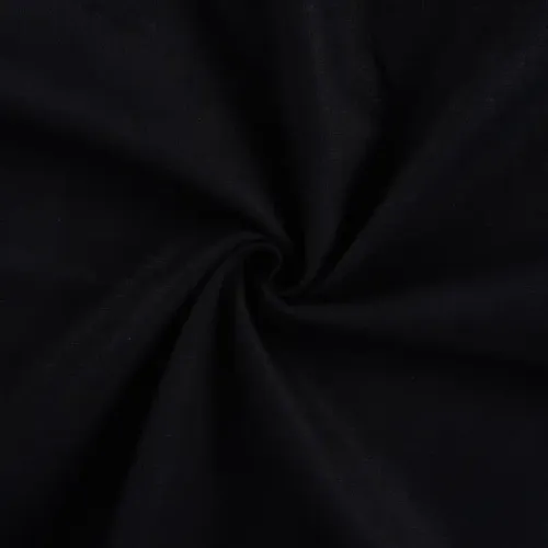 Leinen Uni  schwarz