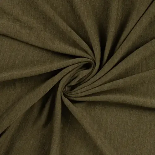 Merino Wool Jersey khaki meliert