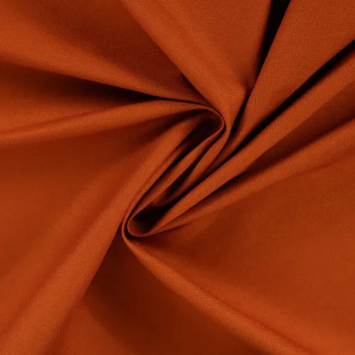 100% Canvas uni Farbe Terra