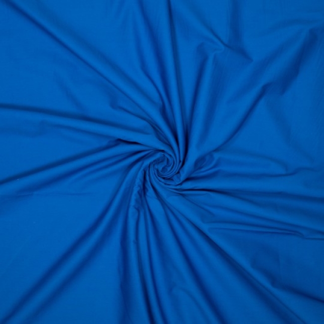 Baumwoll- Poplin uni royalblau