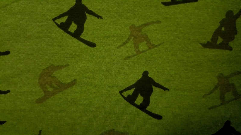 Sweat Snowboarder in grün
