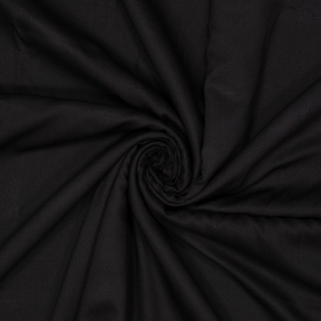 Woven viskose plain schwarz