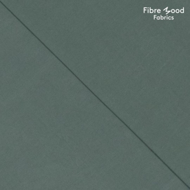 Fibre Mood - poplin Baumwolle stone washed tannengrün