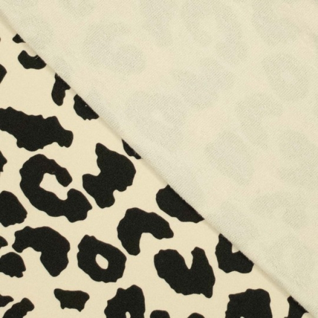 Sweat- Leopard - schwarz