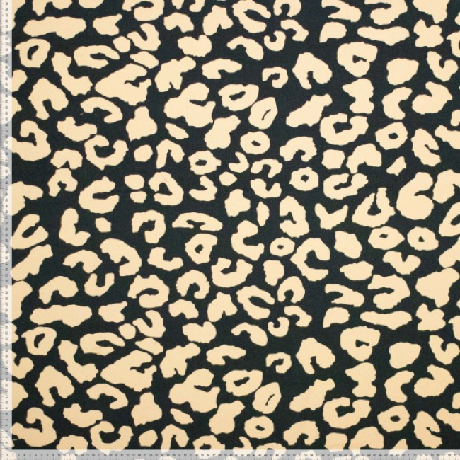 Knit pl/ea yoga sports leopard schwarz/beige
