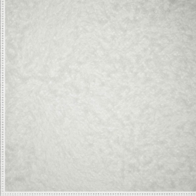 Federn Flauschstoff hellgrau