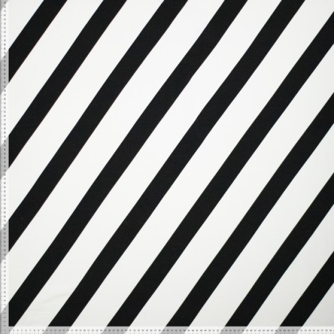 Knit co/ea french terry stripe black/white