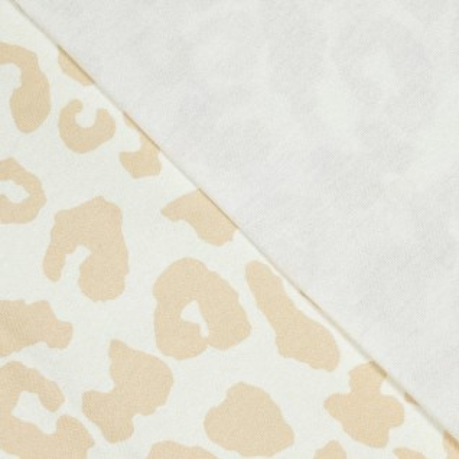 Canvas Baumwolle Leopard - beige
