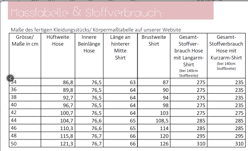 Schlafanzug women No.49