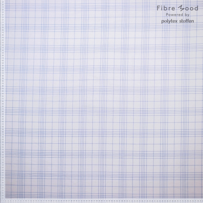 Fibre Mood - Baumwoll-Webware Dashed Diamonds Blau