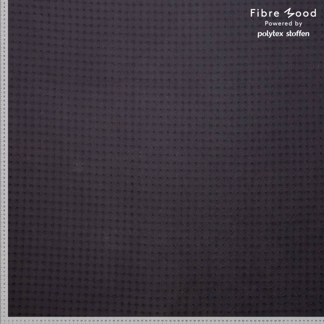 Fibre Mood BW-Webware mit Lochstickerei in schwarz