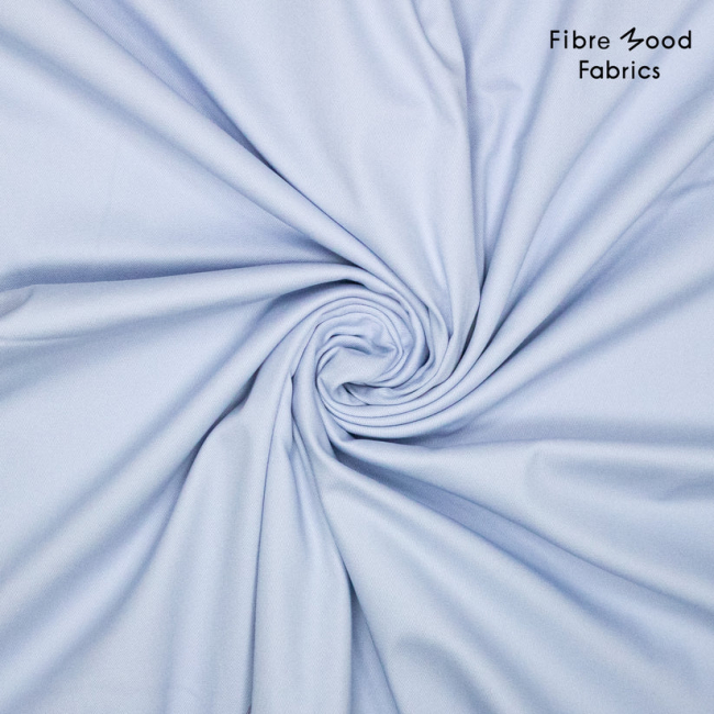 Fibre Mood - Gewebter Baumwolltwill hellblau