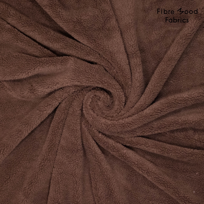Fibre Mood knit polyester sheepskin brown/bordeaux