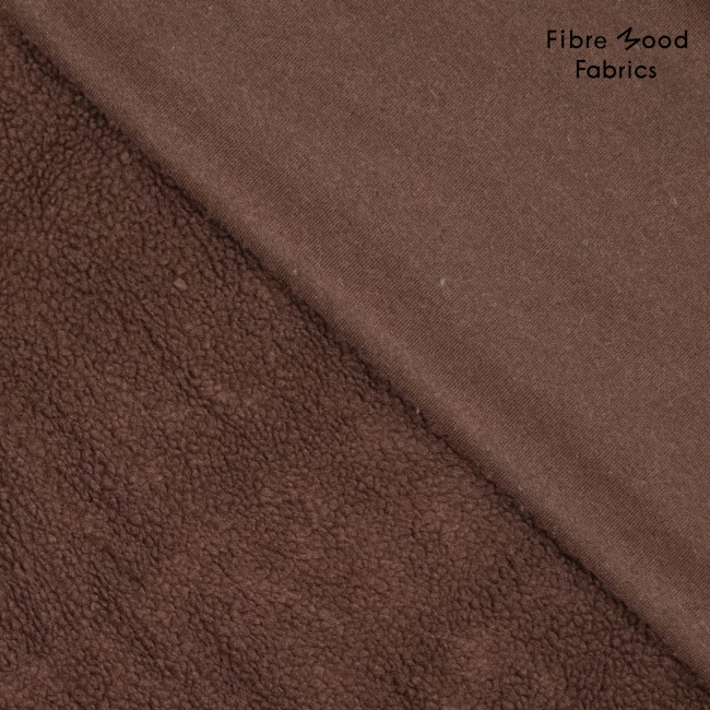 Fibre Mood knit polyester sheepskin brown/bordeaux