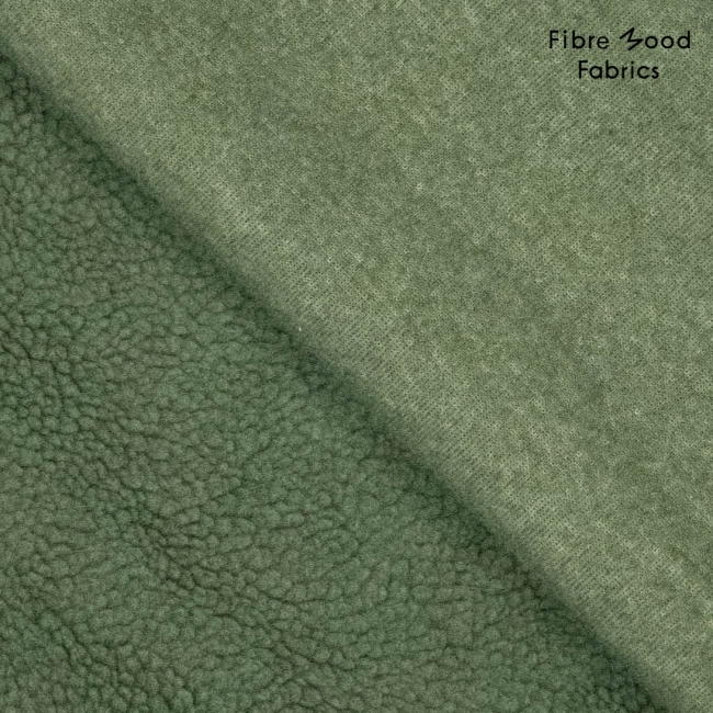 Fibre Mood knit polyester sheepskin green
