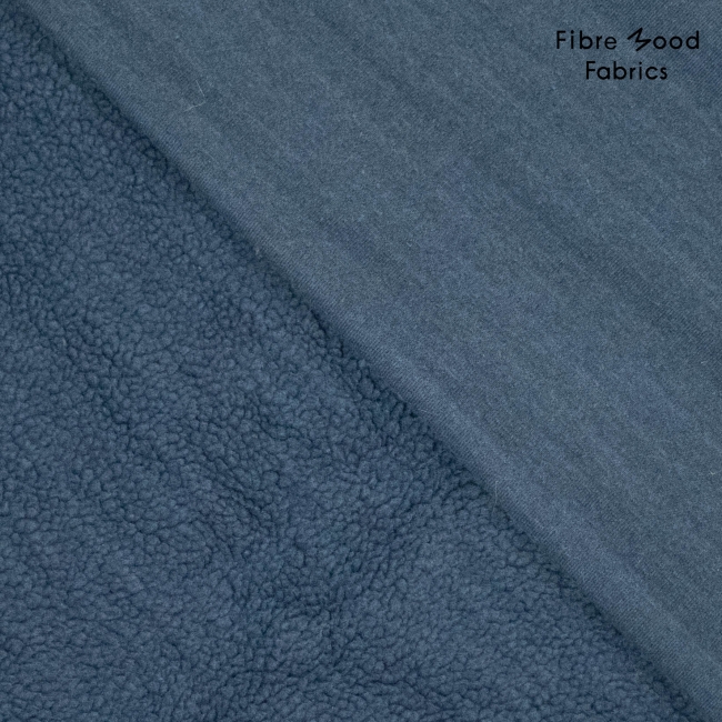 Fibre Mood knit polyester sheepskin jeans blau