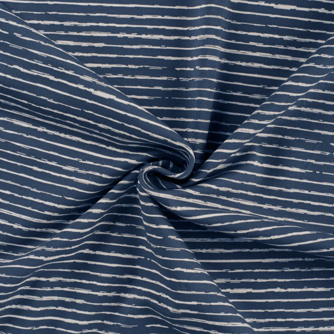 Baumwolljersey Jersey Stripe Jeans
