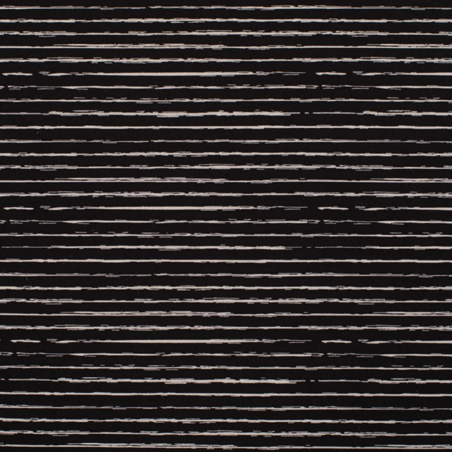 Baumwolljersey Jersey Stripe Black White