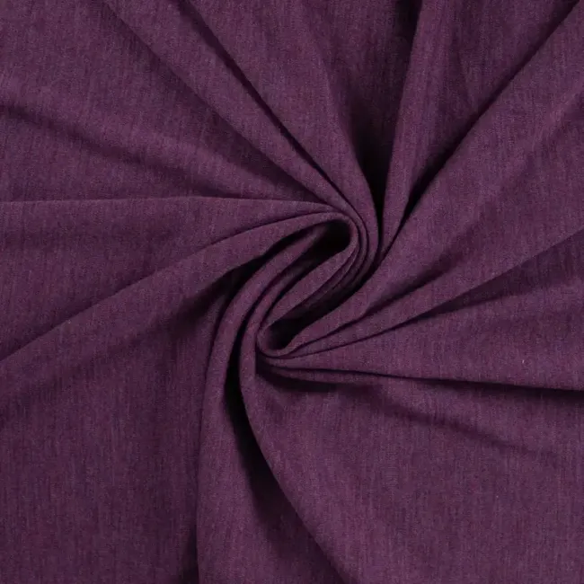 Merino Wool Jersey cyclam melange