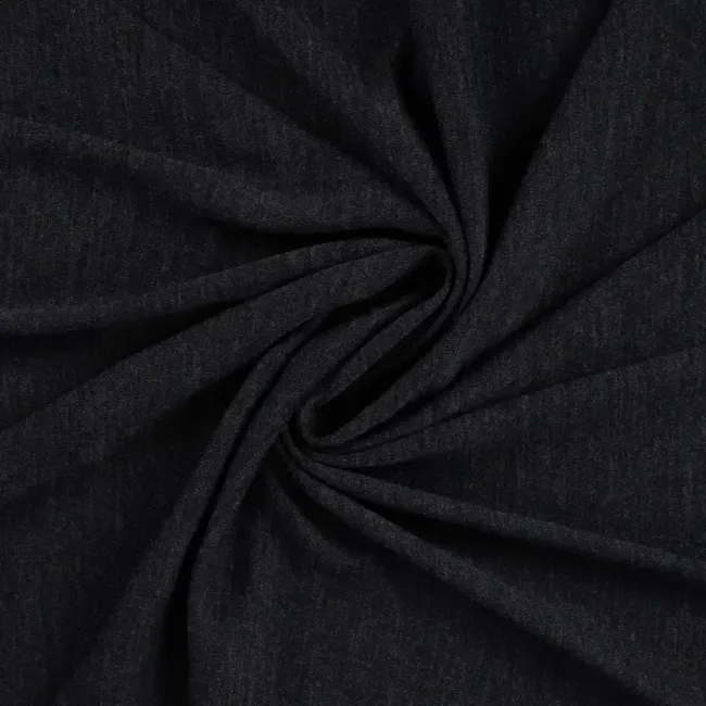 Merino Wool Jersey antracite meliert