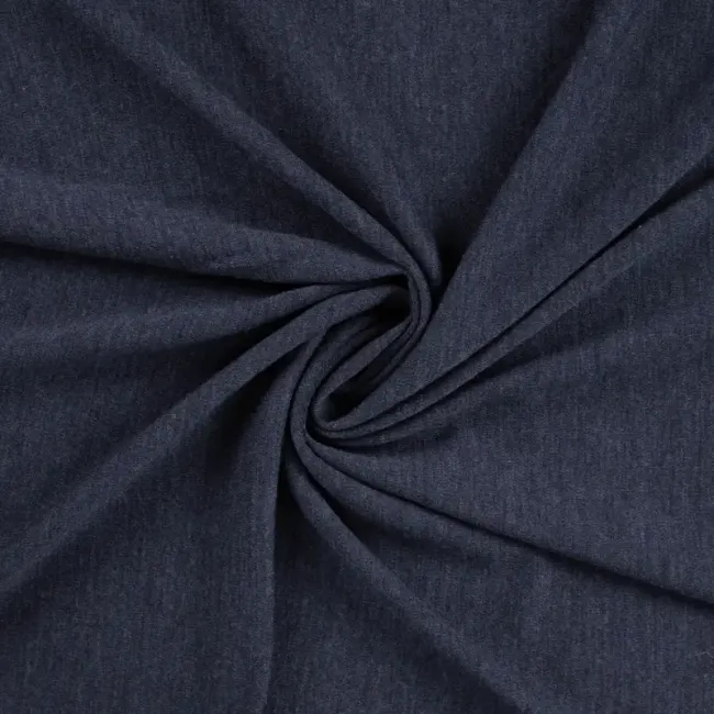 Merino Wool Jersey mid navy melange