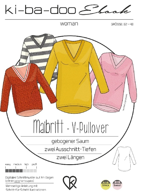 Pullover Maibritt  | Größe 32-58 ki-ba-doo