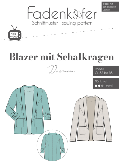 Fadenkäfer Blazer mit Schalkragen Damen