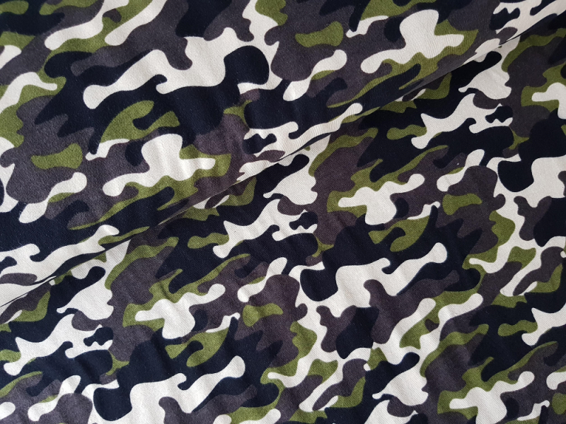 Baumwollejersey Camouflage