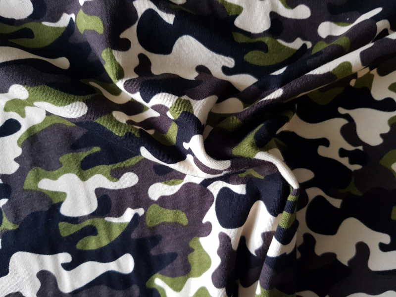 Baumwollejersey Camouflage