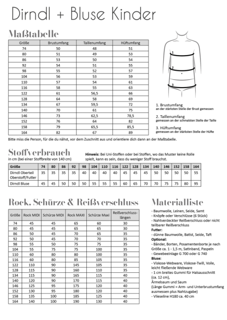 Fadenkäfer Dirndl Kinder