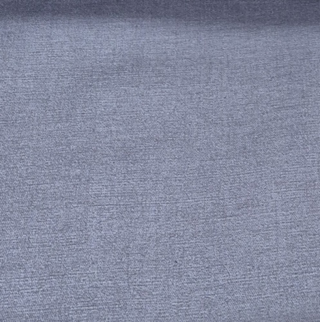 Wachstuch Leinen Uni grau-blau