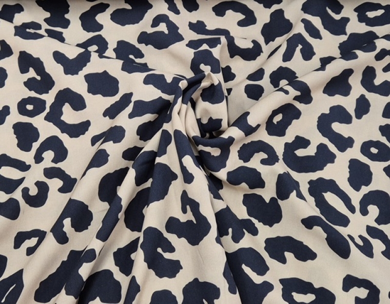 Viskose Leopard beige