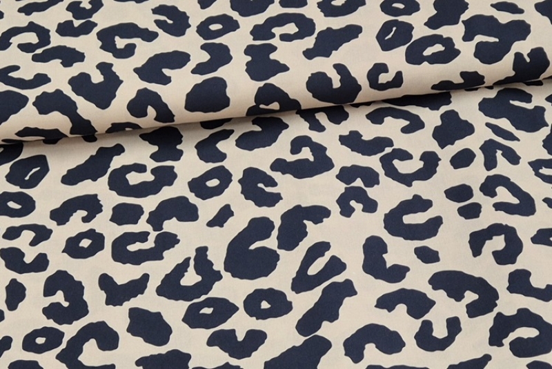 Viskose Leopard beige