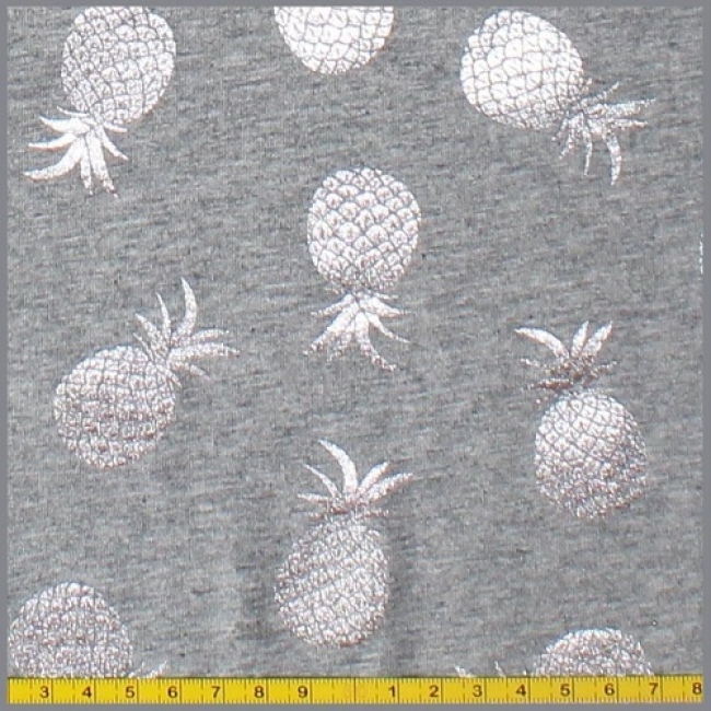 Metallic Ananas hellgrau