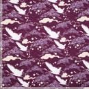 Knit pl/ea yoga fabric sports bird violett