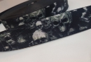 Skull Totenkopf Gurtband 40mm schwarz / weiss