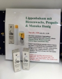 Bienenwachs- Lippenpflege mit Propolis und Manuka-Honig