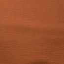 Baumwolle Musselin Uni Cognac